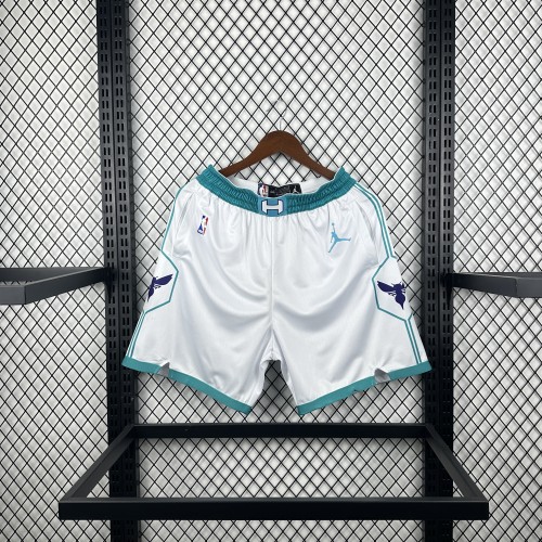 Charlotte Hornets Team Basketball Shorts White 20/21