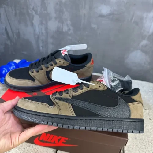 Travis Scott x Air Jordan 1 Low Black and Brown