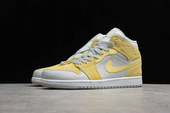 Air Jordan 1 Mid Mixed Textures Yellow DA4666-001