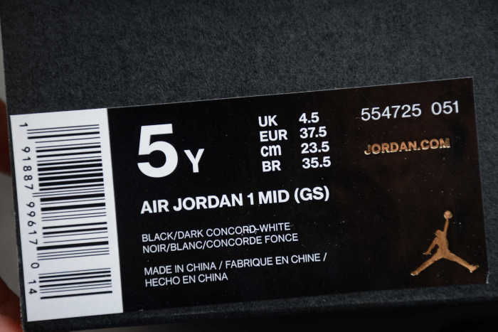 Air Jordan 1 Mid 'Dark Concord' 554725-051