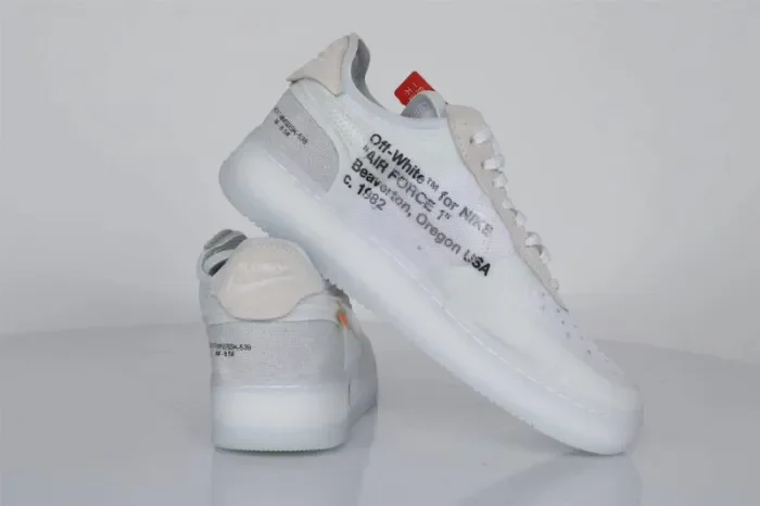 Off White x Air Force 1 Virgil Low White with Zip-Tie A04606-100