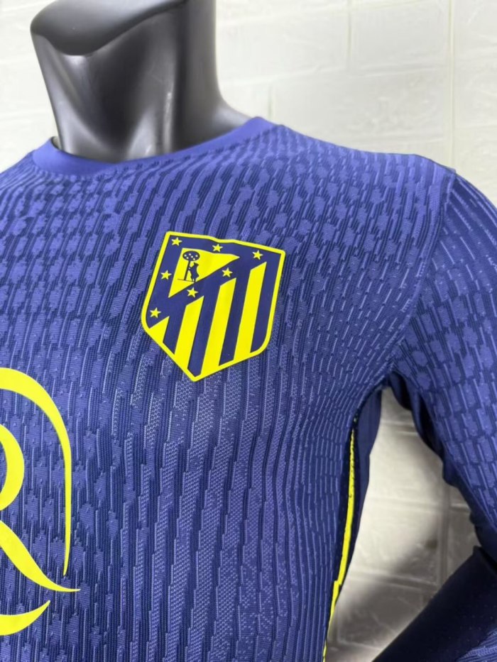 Atletico Madrid Away Player Long Sleeve Man Jersey 25/26