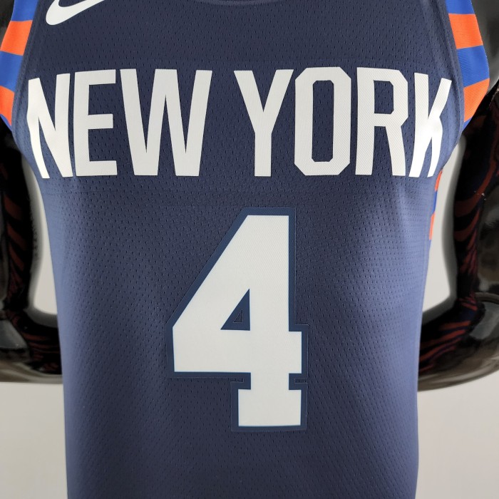 Derrick Rose New York Knicks Striped Swingman Jersey