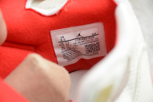 OFF-WHITE x Air Jordan 5 White Fire Red CT8480-002