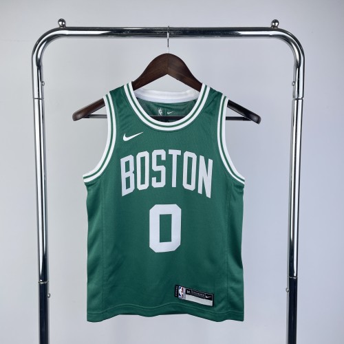 Boston Celtics KIds Jersey White Icon Edition NO.0 TATUM