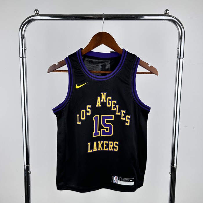 Los Angeles Lakers Kids Jersey City Edition 2023 No. 15 REAVES