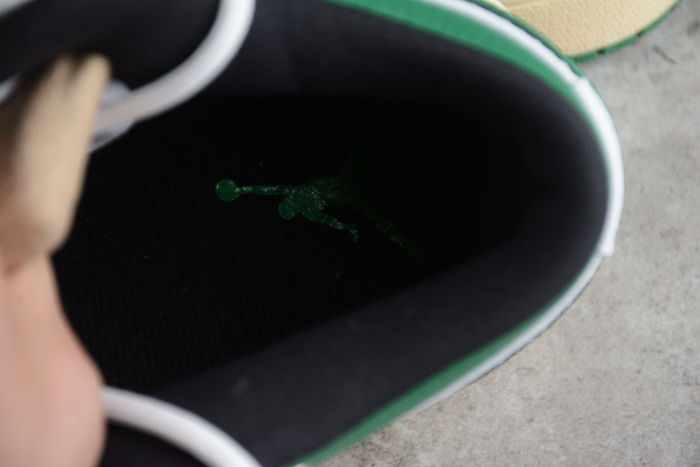 Air Jordan 1 Low Custom 'Green Stadium' Black White