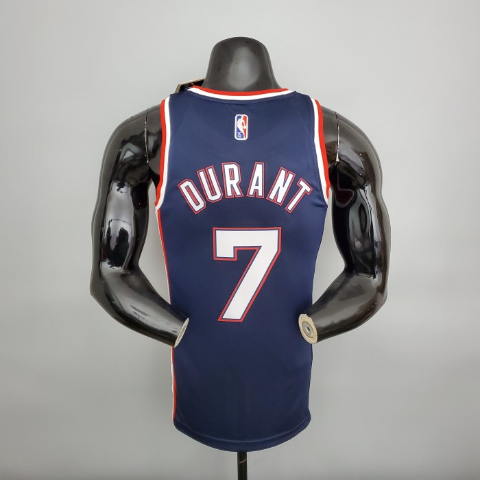 Kevin Durant Brooklyn Nets 2022 75th Anniversary Swingman Jersey Royal Blue