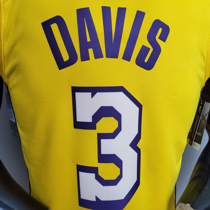 Anthony Davis Los Angeles Lakers 2020/21 Swingman Jersey Yellow
