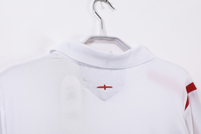 England Home Retro Long Sleeve Jersey 2006