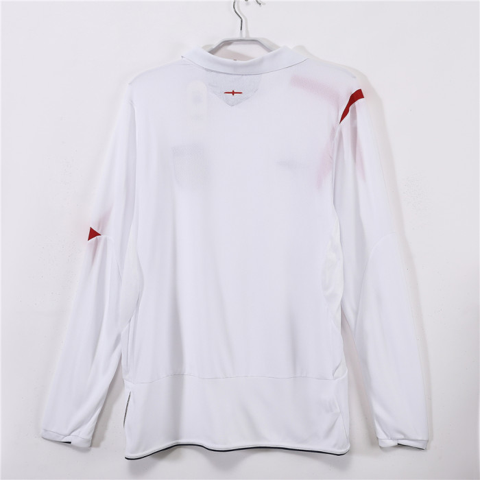 England Home Retro Long Sleeve Jersey 2006