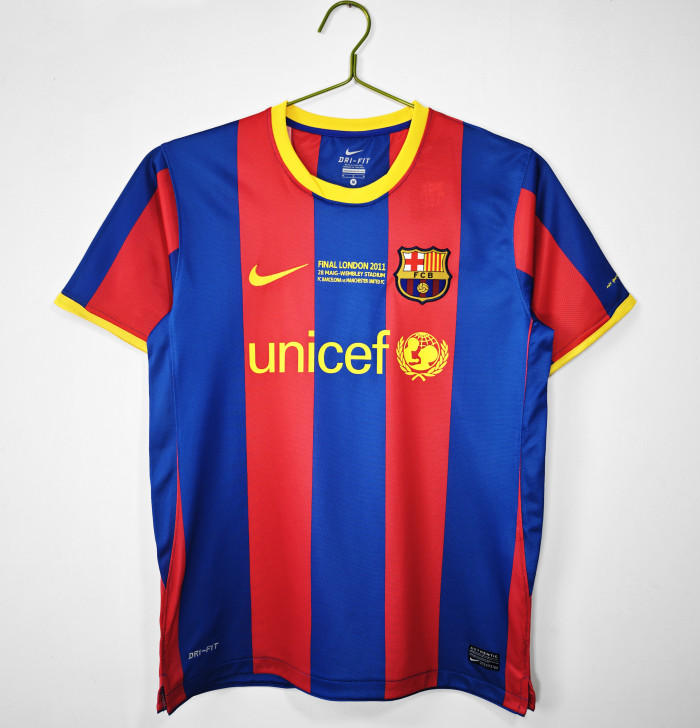 Barcelona Home UCL Final Retro Jersey 2010/11