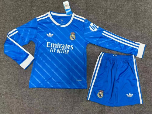 Real Madrid Third Long Sleeve Kids Suit 25/26