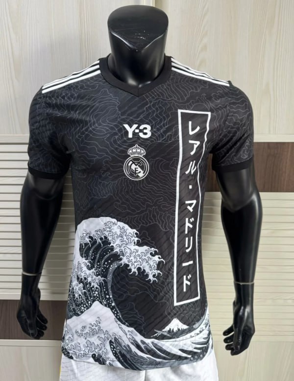 Real Madrid Y3 Black Player Jersey 25/26