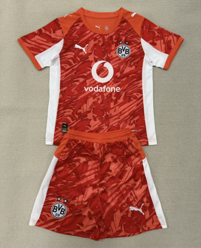 Borussia Dortmund Red Goalkeeper Kids Suit 25/26