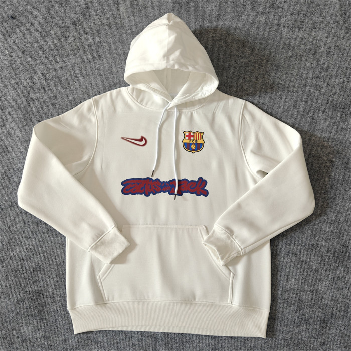 Barcelona Fleece Lined Hoodle Sweatshirt Training Jersey 25/26 (Multiple colors)
