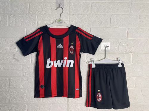 AC Milan Home Retro Kids Suit 2008/09