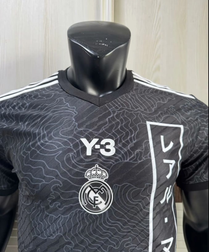 Real Madrid Y3 Black Player Jersey 25/26