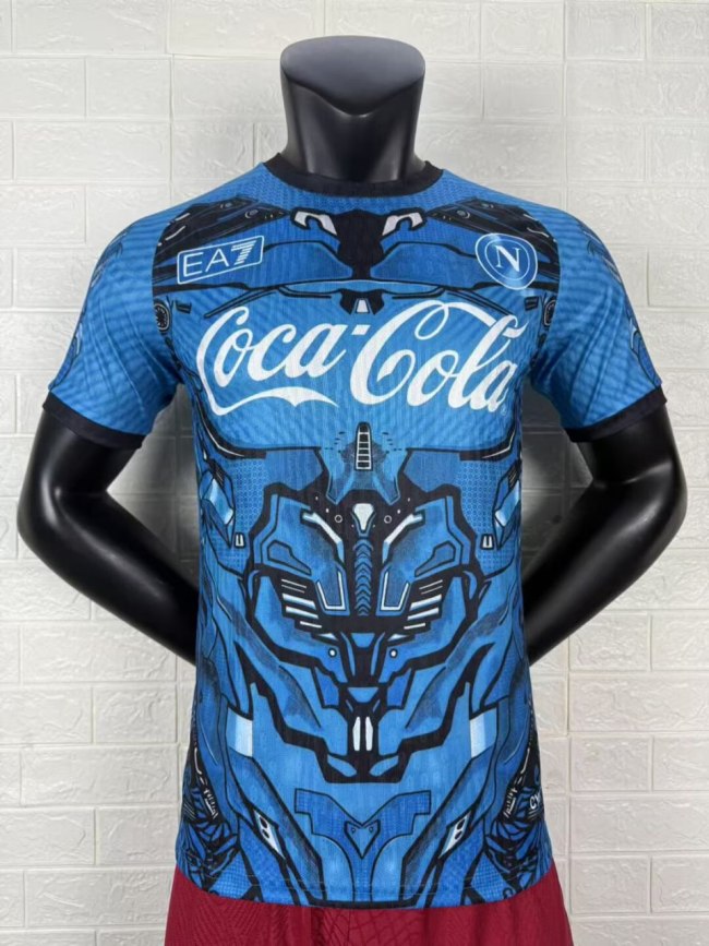 Napoli Blue Training Man Player Jersey 25/26