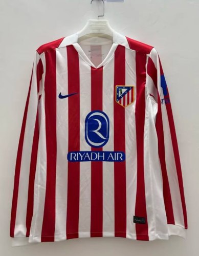 Atletico Madrid Home Man Long Sleeve Jersey 25/26