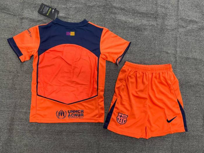 Barcelona Third Kids Suit  & Socks 25/26