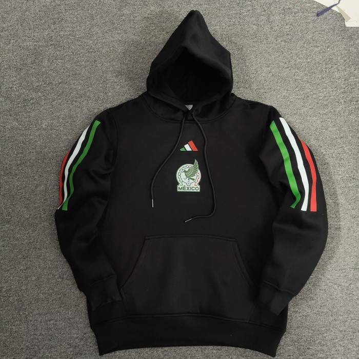 Mexico Football Fleece Lined Hoodie （Multiple colors）