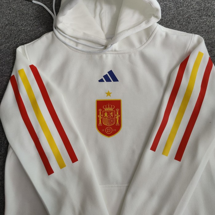 Spain Football Fleece Lined Hoodie （Multiple colors）