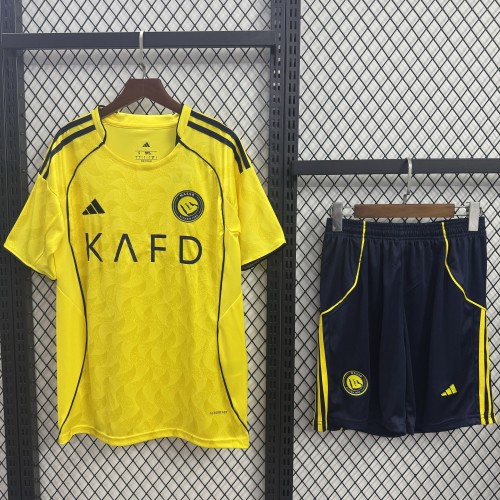 Al-Nassr Short Sleeve Home Adult Suit 25/26
