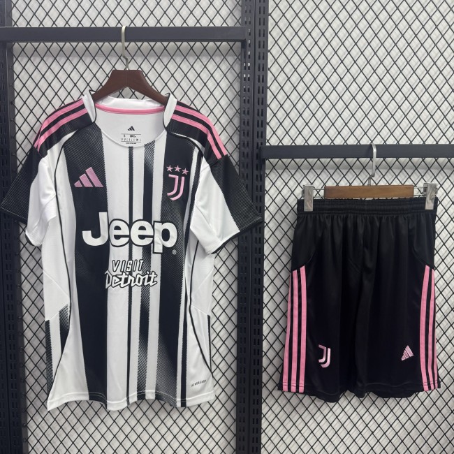 Juventus Short Sleeve Home Adult Suit25/26