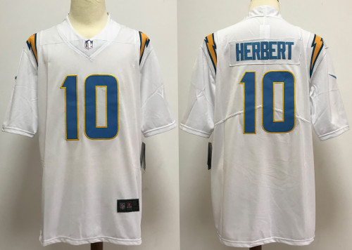 Los Angeles Chargers Alternate Jersey White NO.10 HERBERT