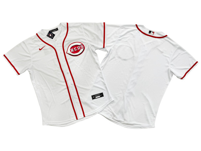 Cincinnati Reds Jersey White Fan Version NO Number