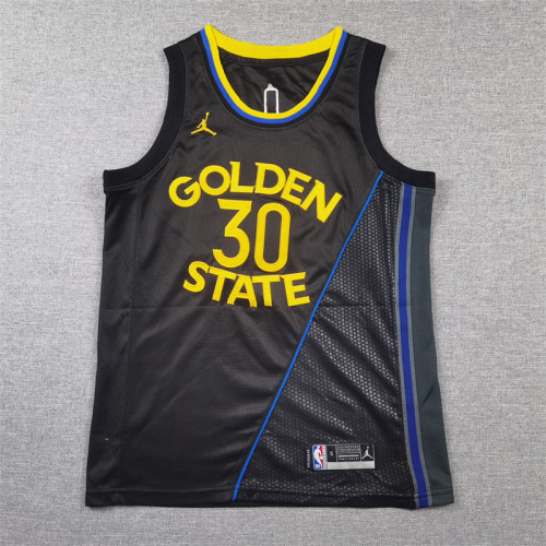 Golden State Warriors  Kids Jersey Black Statement Edition 24/25 NO.30 CURRY
