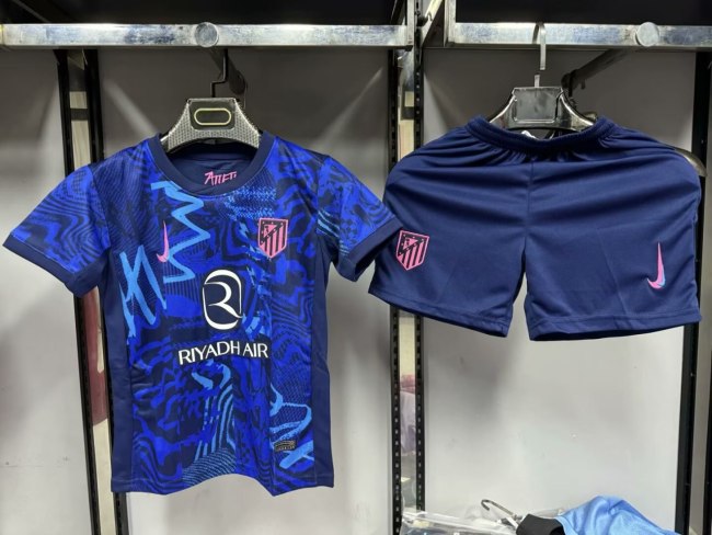 Atletico Madrid Third Kids Suit 24/25