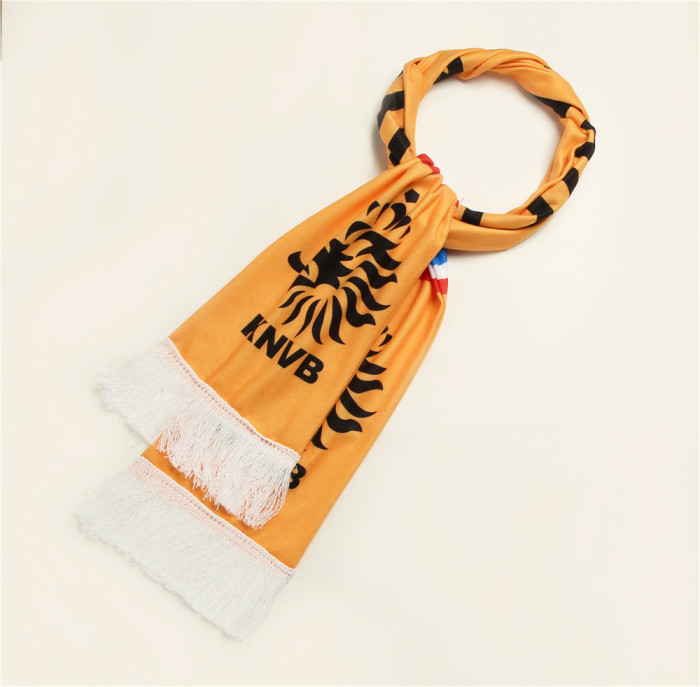 European Cup football plush custom tassel scarf souvenir
