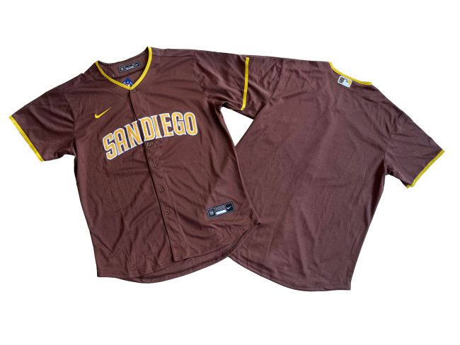 San Diego Padres Jersey Fan version Brown No number