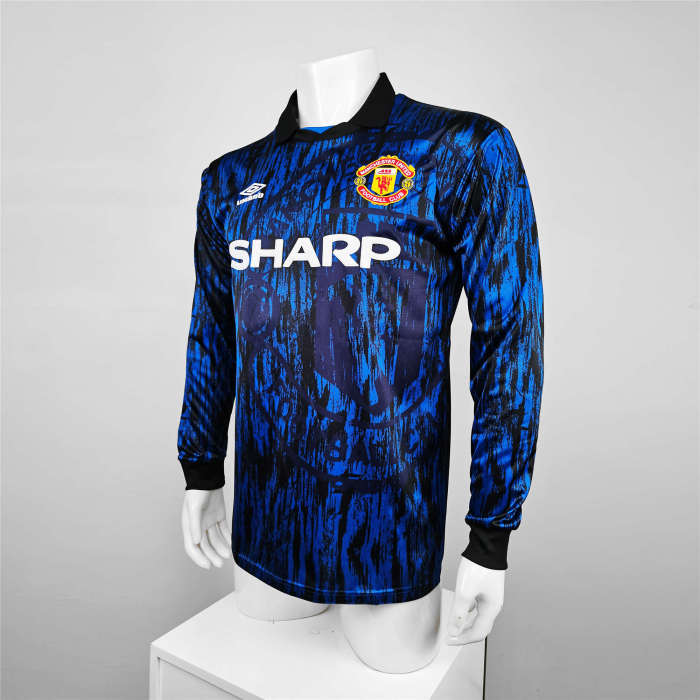 Manchester United Away Long Sleeve Retro Jersey 92/93