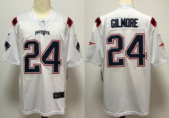England Patriots Jersey White NO.24 GILMORE