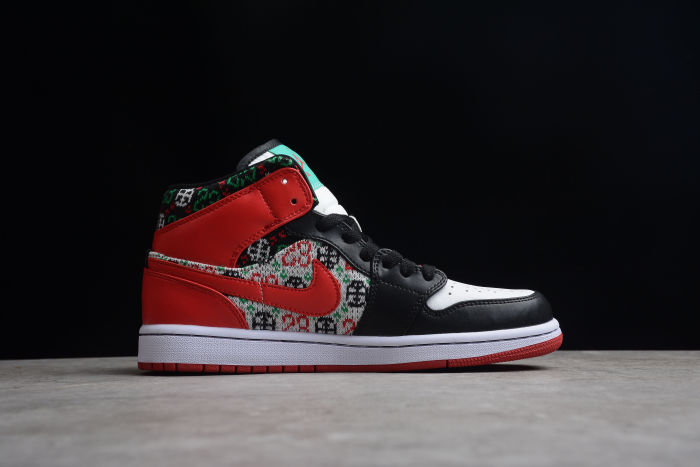 Air Jordan 1 Mid Ugly Christmas Sweater
