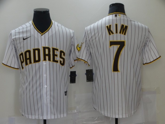 San Diego Padres Jersey Fan version White Stripes NO.7 KIM