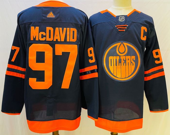 Edmonton Oilers Alternate Jersey Navy NO.97 McDAVID