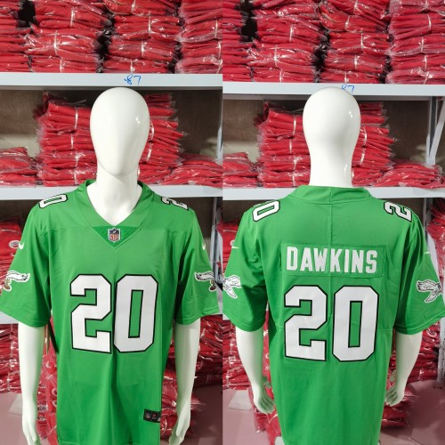 Philadelphia Eagles Jersey Grass Green 2023 NO.20 DAWKINS