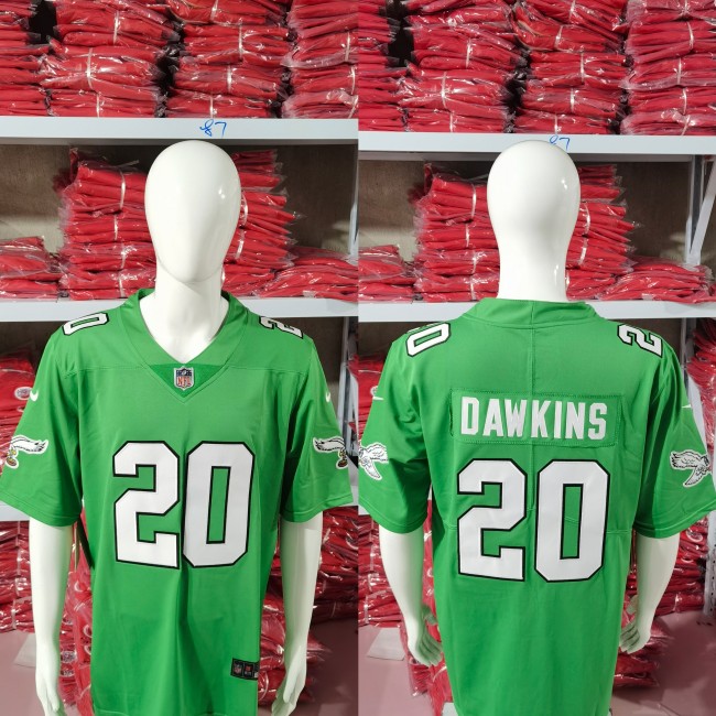 Philadelphia Eagles Jersey Grass Green 2023 NO.20 DAWKINS