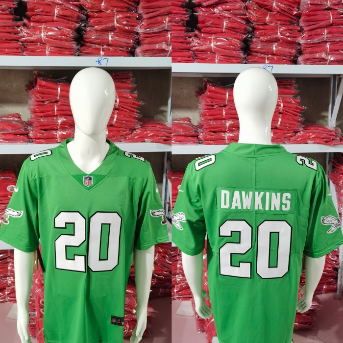 Philadelphia Eagles Jersey Grass Green 2023 NO.20 DAWKINS