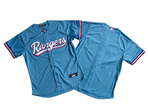 Texas Rangers Jersey Blue Fan Version NO Number