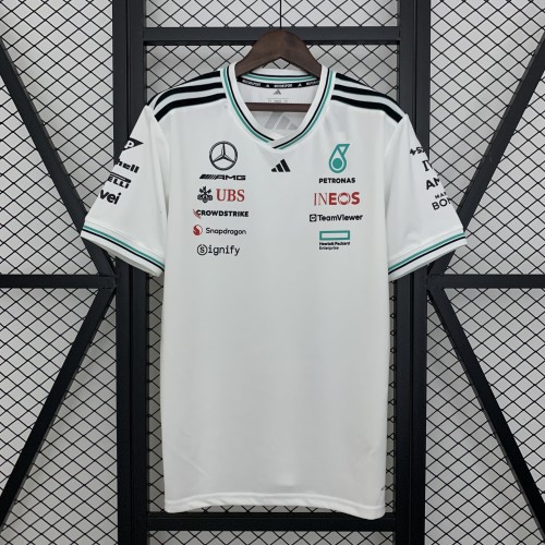 2025 Mercedes AMG T-Shirt White NO Number