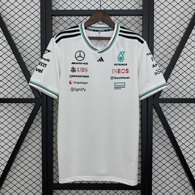 2025 Mercedes AMG T-Shirt White NO Number