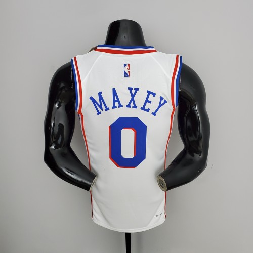 Tyrese Maxey Philadelphia 76ers 75th Anniversary Swingman Jersey White