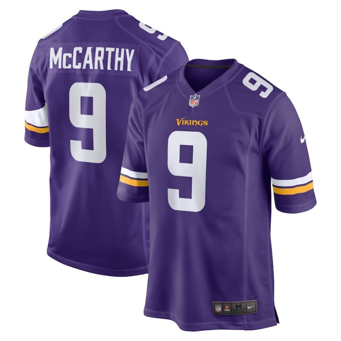 Minnesota Vikings Alternate Jersey Purple NO.9 McCARTHY