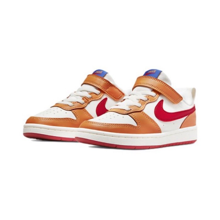 Air Force Low-Top Children's Casual Sneakers Orange Red White