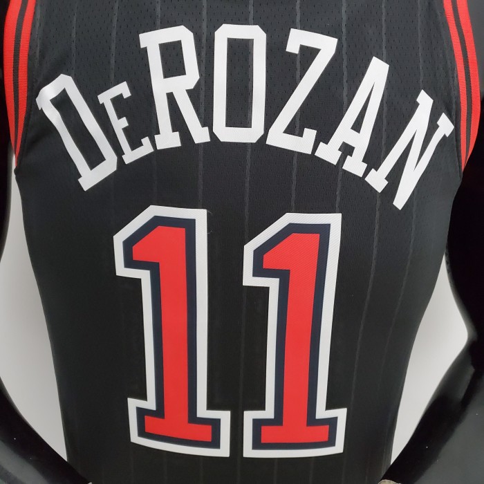DeMar DeRozan Chicago Bulls 75th Anniversary Swingman Jersey Flyers Black